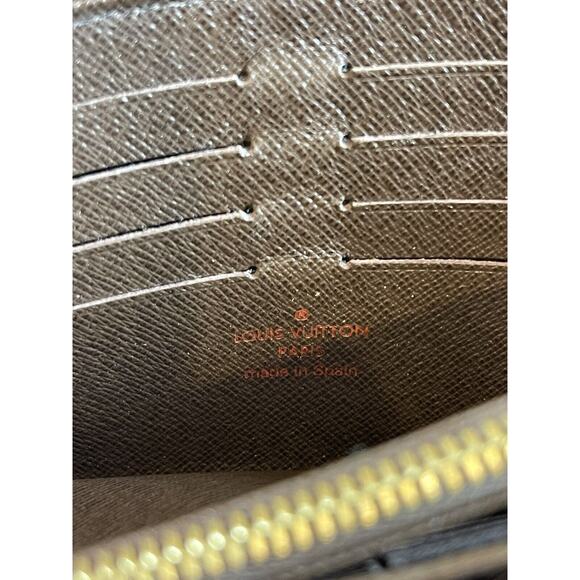 Authenticated Louis Vuitton Damier Ebene Sistina Long Wallet As Is - Picture 14 of 16